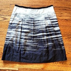 Ann Taylor Petite Black and White Skirt